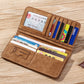 PU Leather Wallet with Card and ID Slots for United States CHF Buyers - Long Men’s The That Fits It All united states