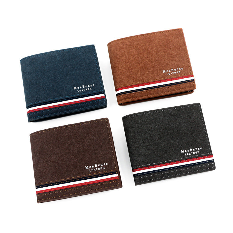 PU Leather Wallet with Card Slots and Zipper Compartment for United States CHF Buyers - Frosted Clutch Men Makes Money