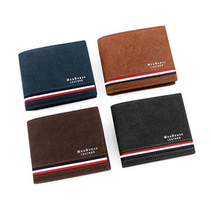 PU Leather Wallet with Card Slots and Zipper Compartment for United States CHF Buyers - Frosted Clutch Men Makes Money