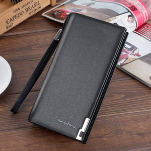 PU Leather Wallet with Multiple Compartments for United States and CHF - Laughing All the Way to Clutch Hengsheng