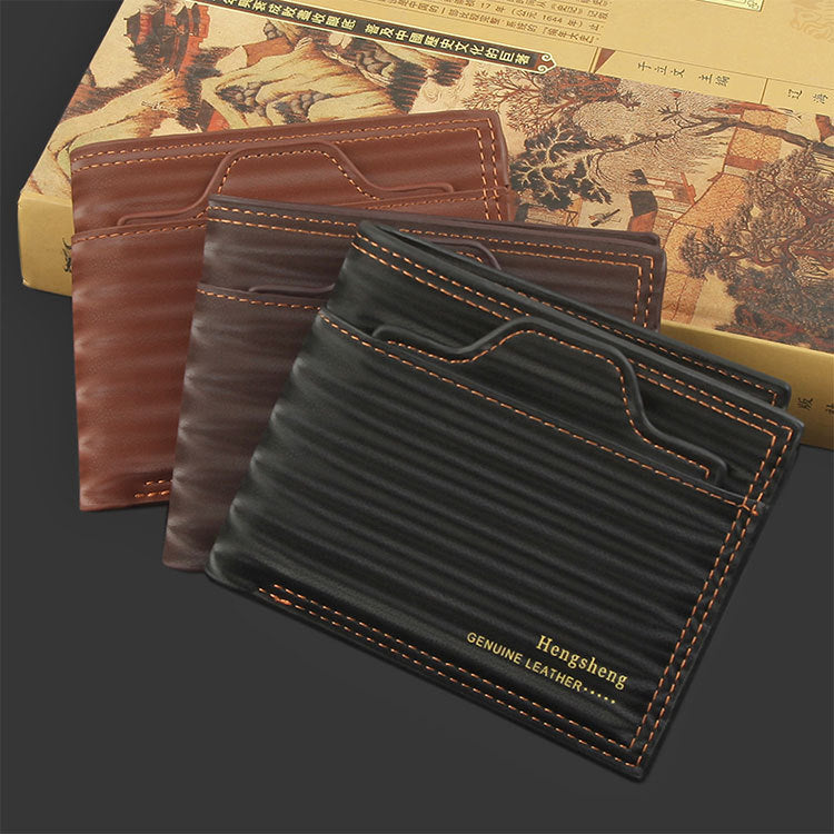 PU Leather Wallet with Multiple Slots in Light Brown for United States - Laughing a Your Tiny Treasures united states