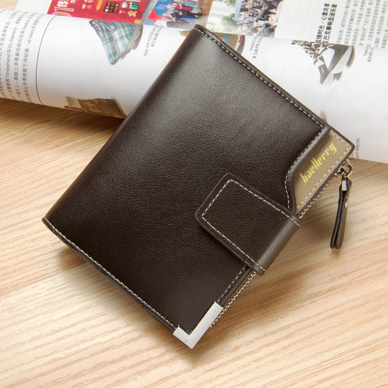 PU Leather Wallet with Zipper Buckle for United States and CHF Currencies - Men That Holds All the Stuff united states