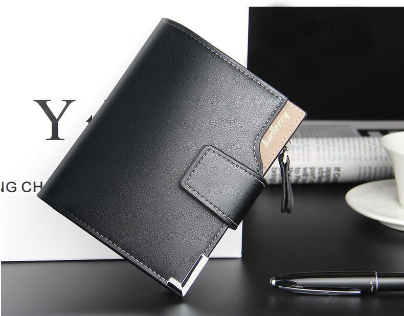 PU Leather Wallet with Zipper Buckle for United States and CHF Currencies - Men That Holds All the Stuff united states