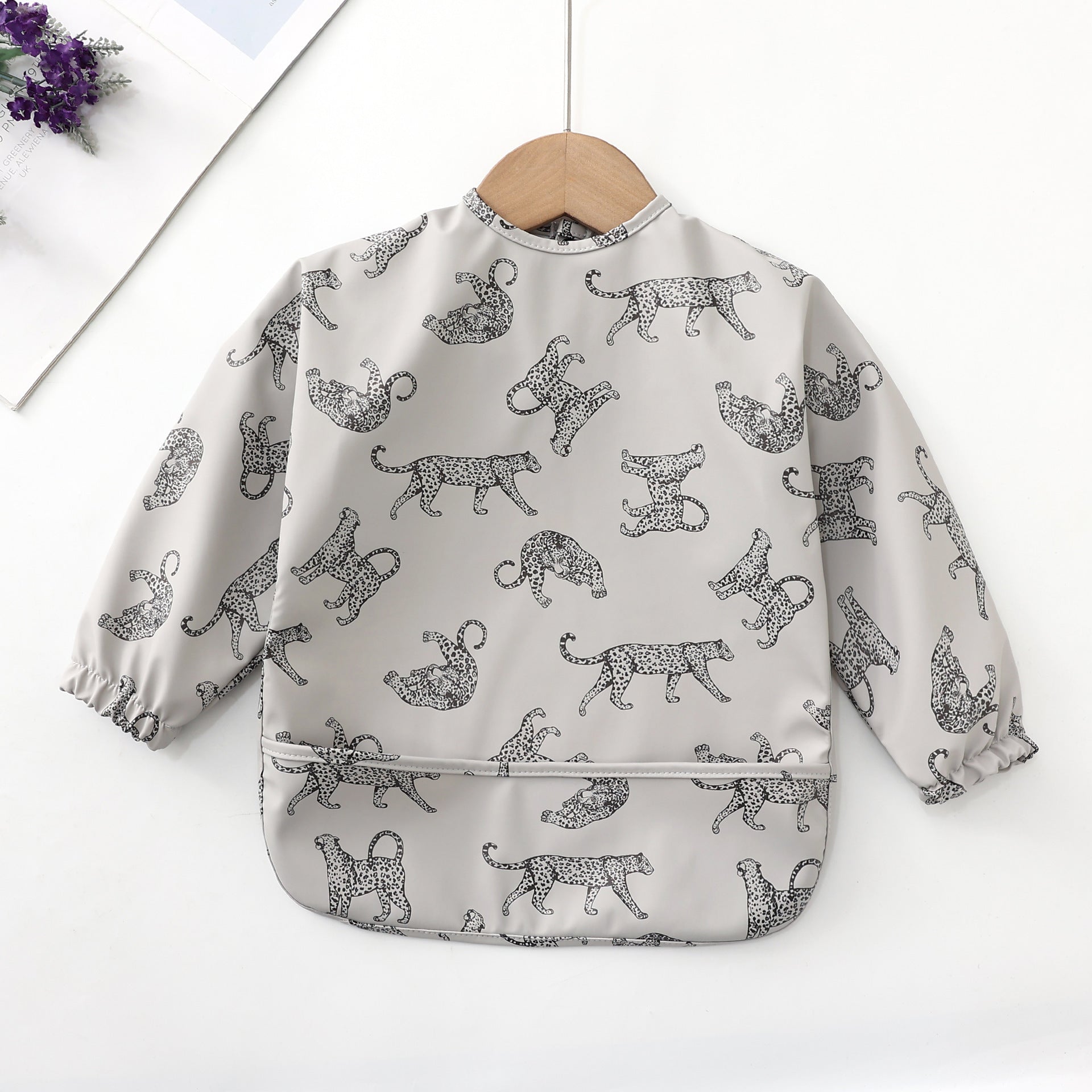Pu Long Sleeve Leopard and Pumpkin Print Tops for Women in the United States - Bibs Tiny Fashion Rebels united states