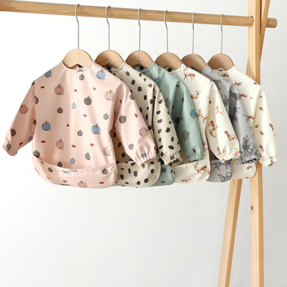 Pu Long Sleeve Leopard and Pumpkin Print Tops for Women in the United States - Bibs Tiny Fashion Rebels united states