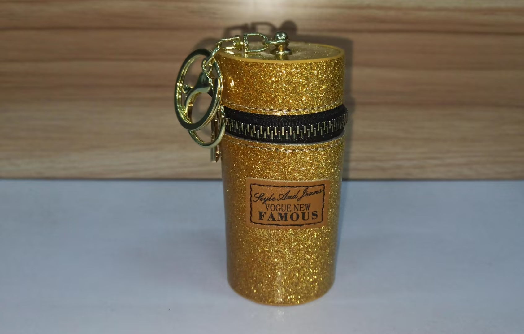 PU Printing Luggage Coin Purse with Polyester Lining for United States Travels - Wallet No Cash Zero Problems in Style