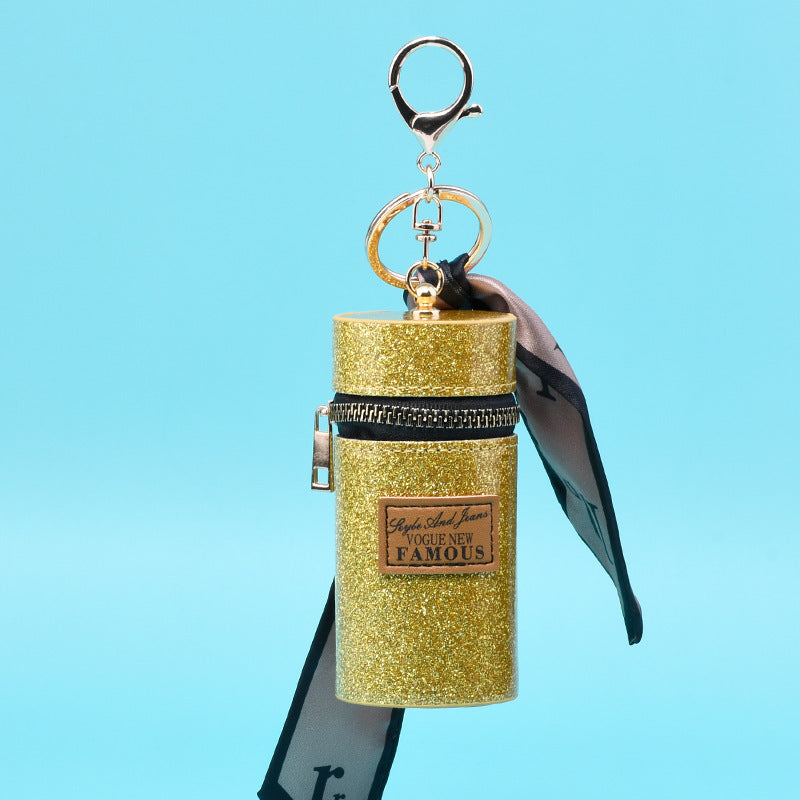 PU Printing Luggage Coin Purse with Polyester Lining for United States Travels - Wallet No Cash Zero Problems in Style