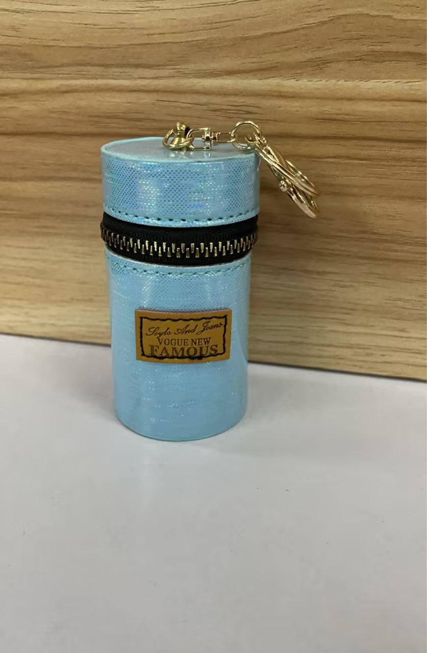 PU Printing Luggage Coin Purse with Polyester Lining for United States Travels - Wallet No Cash Zero Problems in Style