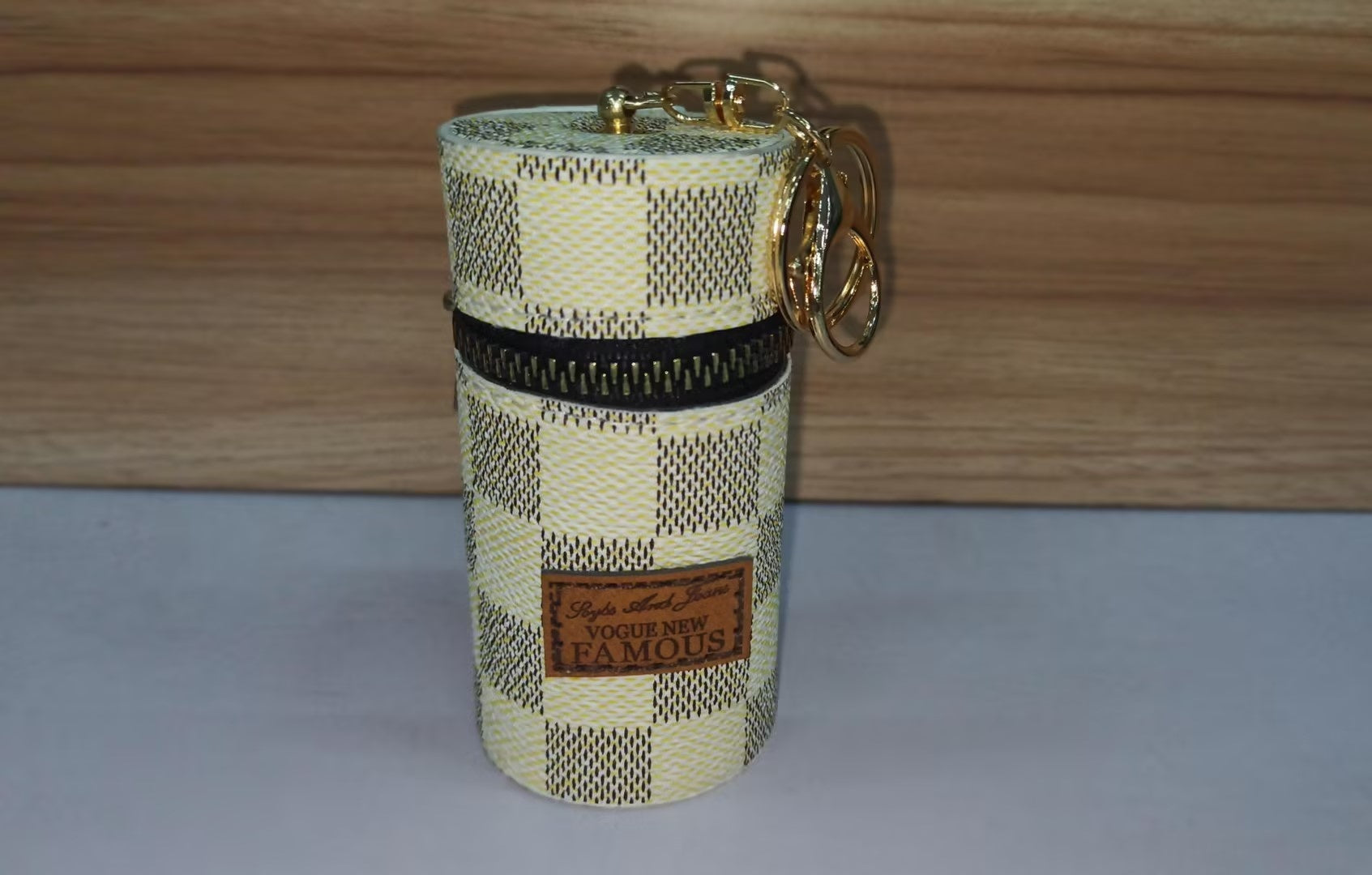 PU Printing Luggage Coin Purse with Polyester Lining for United States Travels - Wallet No Cash Zero Problems in Style