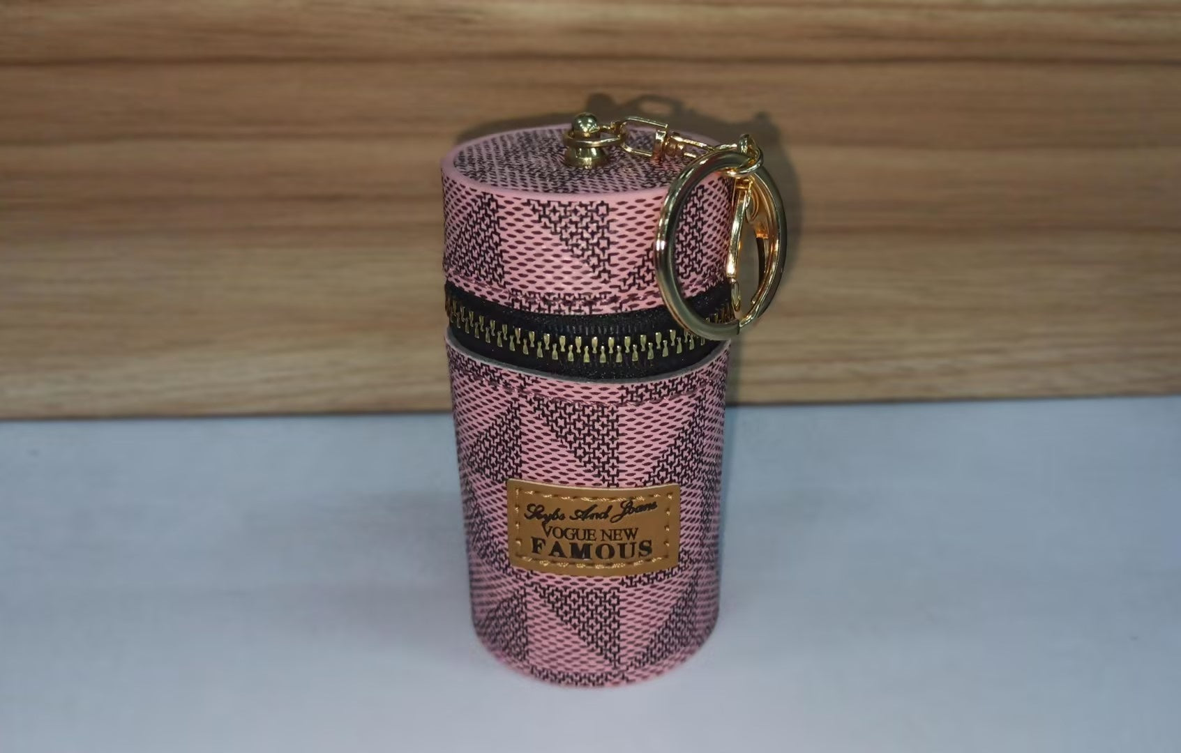 PU Printing Luggage Coin Purse with Polyester Lining for United States Travels - Wallet No Cash Zero Problems in Style