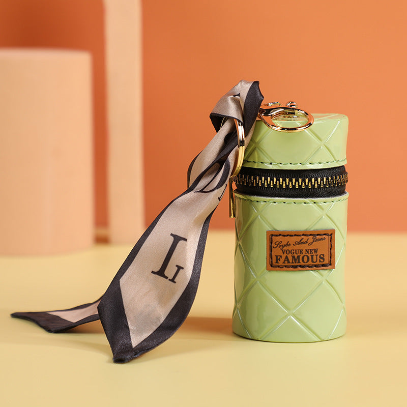 PU Printing Luggage Coin Purse with Polyester Lining for United States Travels - Wallet No Cash Zero Problems in Style