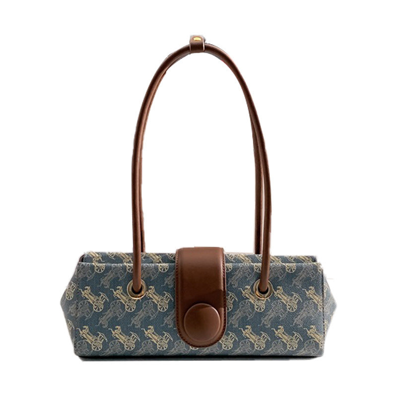 PU Stick Underarm Bag with French Design for Daily - Teleplus tram french stick underarm bag