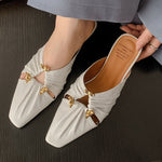 PU Toe Bracket Square Head Gold Milky White Silver Shoe Covers for Low Heels - Teleplus in toe bracket square head shoe