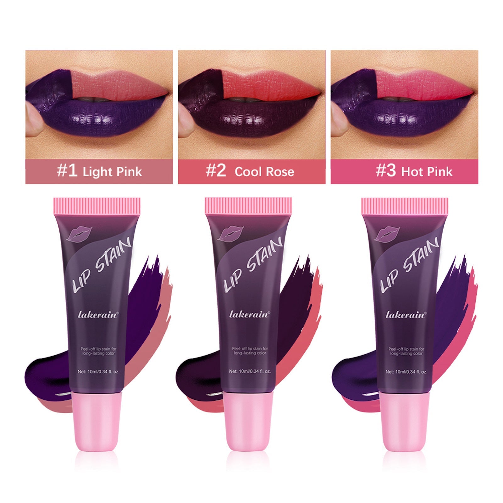 Pull Lip Gloss Mattes Set Light Pink and Cool Rose for Discoloration Improvement - Matte pull lip gloss matte finish