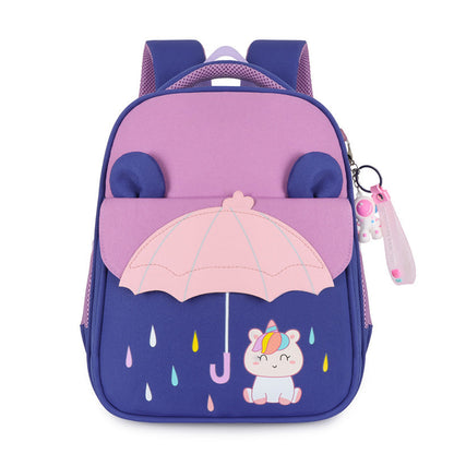 Pupils Intermediate And Advanced Kindergarten Classes Contrast Color Cartoon Backpack - Cartoon Backpack for Colorful