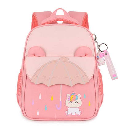 Pupils Intermediate And Advanced Kindergarten Classes Contrast Color Cartoon Backpack - Cartoon Backpack for Colorful