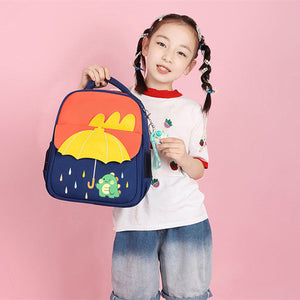 Pupils Intermediate And Advanced Kindergarten Classes Contrast Color Cartoon Backpack - Cartoon Backpack for Colorful