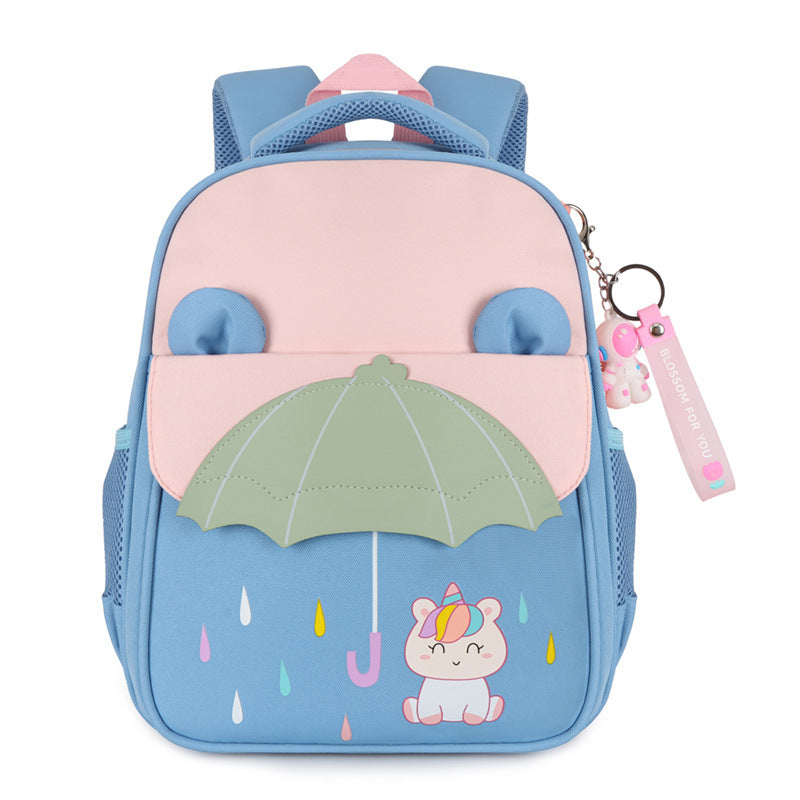 Pupils Intermediate And Advanced Kindergarten Classes Contrast Color Cartoon Backpack - Cartoon Backpack for Colorful