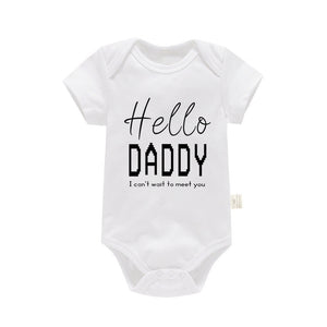 Unisex Cotton Triangle Jumpsuit for Infants in Multiple Colors US CHF - Cuties PF0446-Blue and Pink Short Sleeves