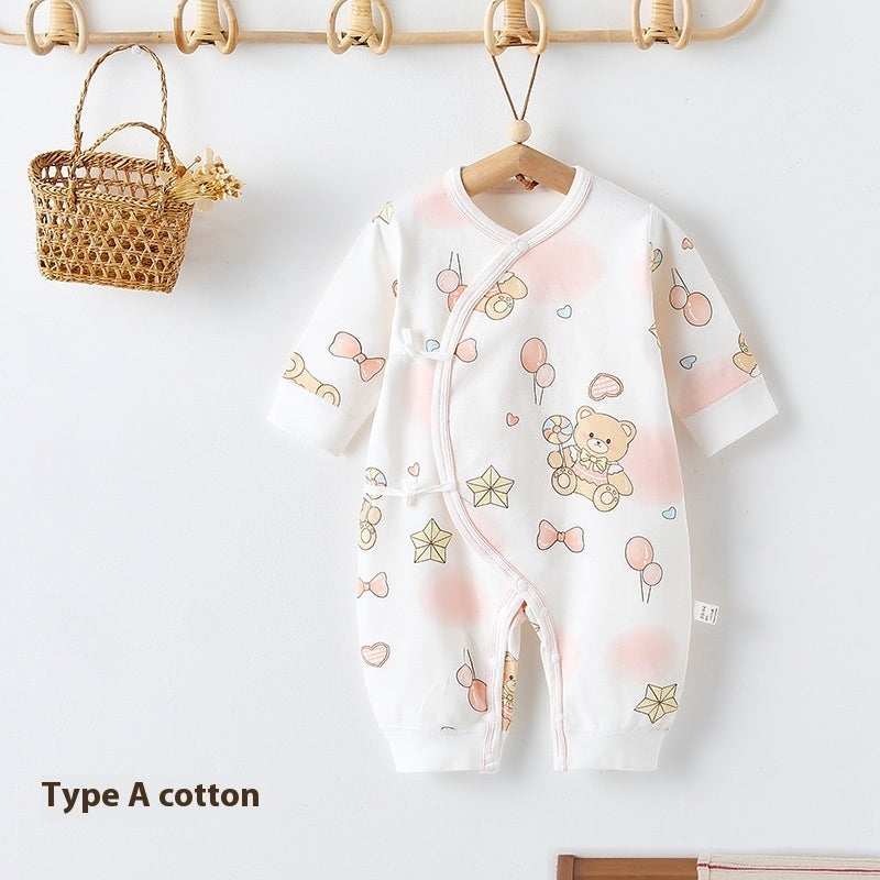 Pure Cotton Boneless Baby Jumpsuit 0-6 Months Baby Romper - Cotton Jumpsuit for Babies Who Can’t Jump Yet