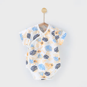 Baby Jumpsuits for Summer in the United States with Colorful Leaf Designs - Tiny Adventurers Style united states chf