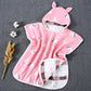 Pure Cotton Gauze Bath Towel Cape for Babies with Hat and Ears - Teleplus bath towel cape pure cotton gauze