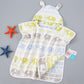 Pure Cotton Gauze Bath Towel Cape for Babies with Hat and Ears - Teleplus bath towel cape pure cotton gauze