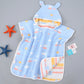 Pure Cotton Gauze Bath Towel Cape for Babies with Hat and Ears - Teleplus bath towel cape pure cotton gauze