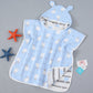 Pure Cotton Gauze Bath Towel Cape for Babies with Hat and Ears - Teleplus bath towel cape pure cotton gauze