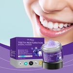 Purple Beauty Toothpowder with Vitamin C Mint Leaf and Coenzyme Q10 - CoQ10 purple beauty toothpowder mild cleaning