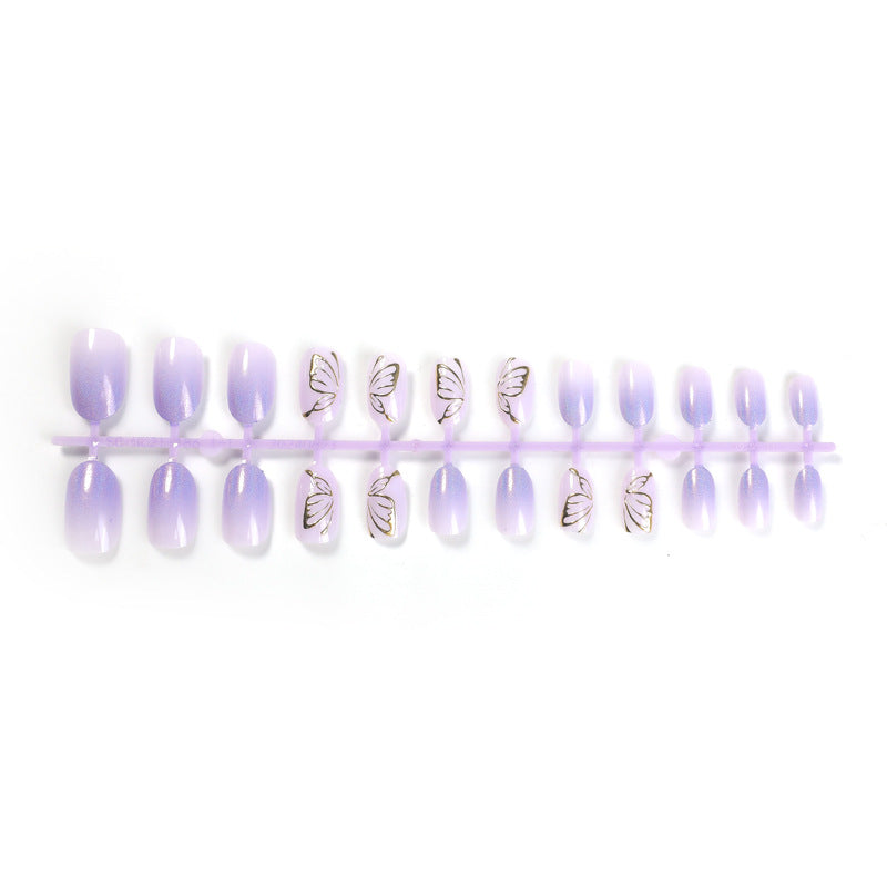 Purple Colorful Gradient Marble Nail Art Set for Ladies in the United States - Teleplus US purple colorful gradient