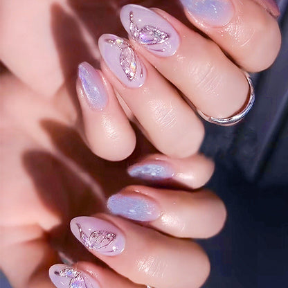 Purple Colorful Gradient Marble Nail Art Set for Ladies in the United States - Teleplus US purple colorful gradient