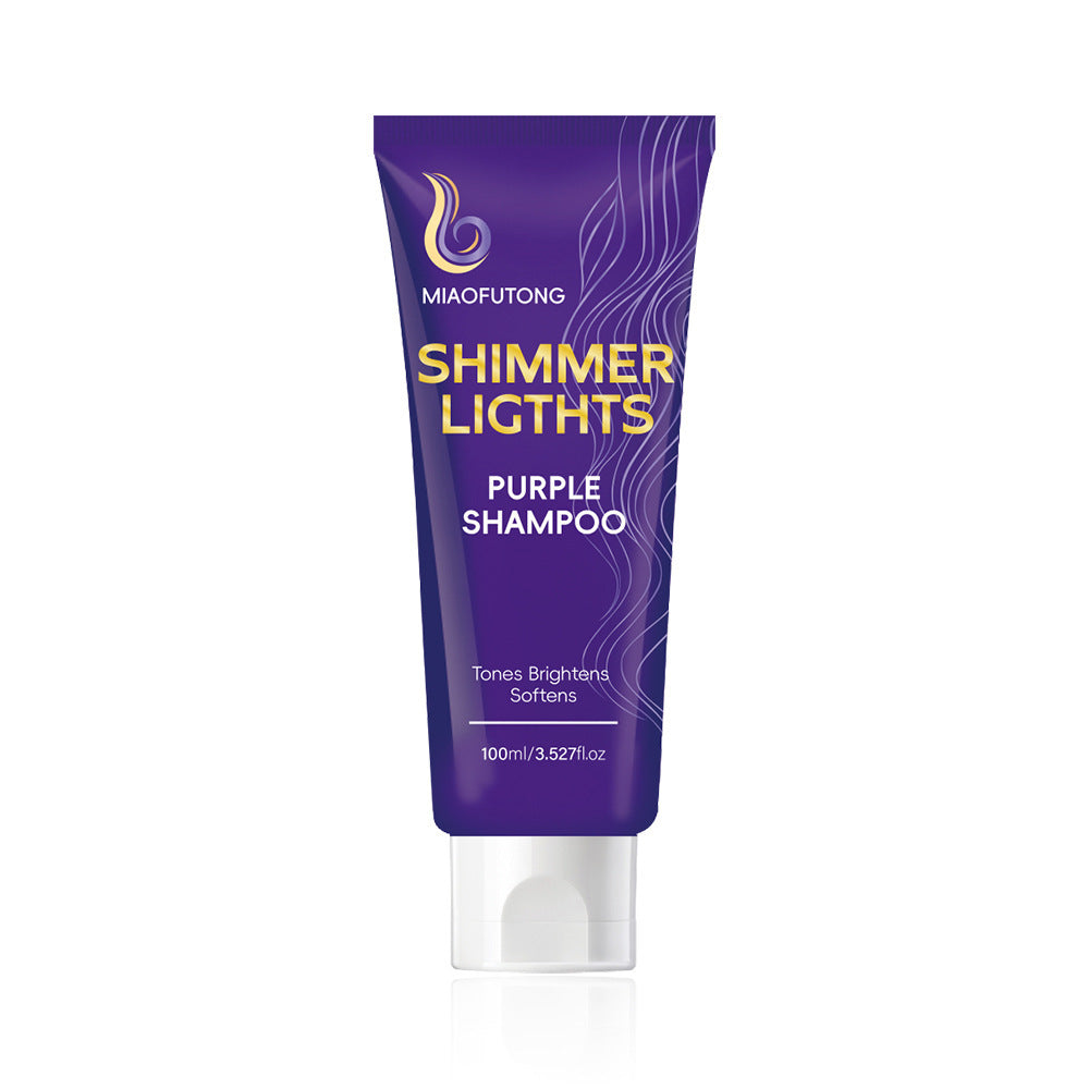 Purple Hair Dyeing Shampoo for Lock Color and Deep Cleansing - solid color lock hair dyeing shampoo