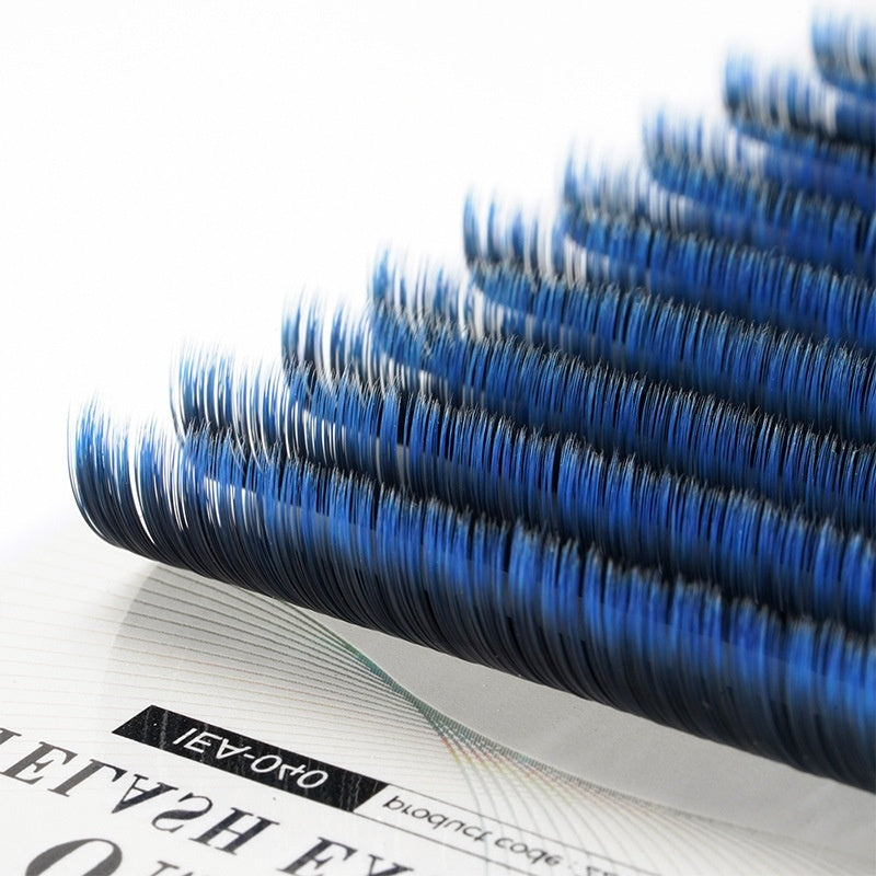 Purple Peak Gradient Color Eyelashes Blue Background Black Mix Pack - purple peak black background blue gradient mix