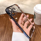 Purple TPU Electroplated Shockproof Back Cover Case for iPhone Teleplus