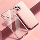 Purple TPU Electroplated Shockproof Back Cover Case for iPhone Teleplus
