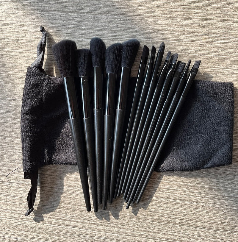 Purpleflower Holly Leaf Makeup Brush Set with Velvet Bag for Brushes - purpleflower holly leaf makeup brushes