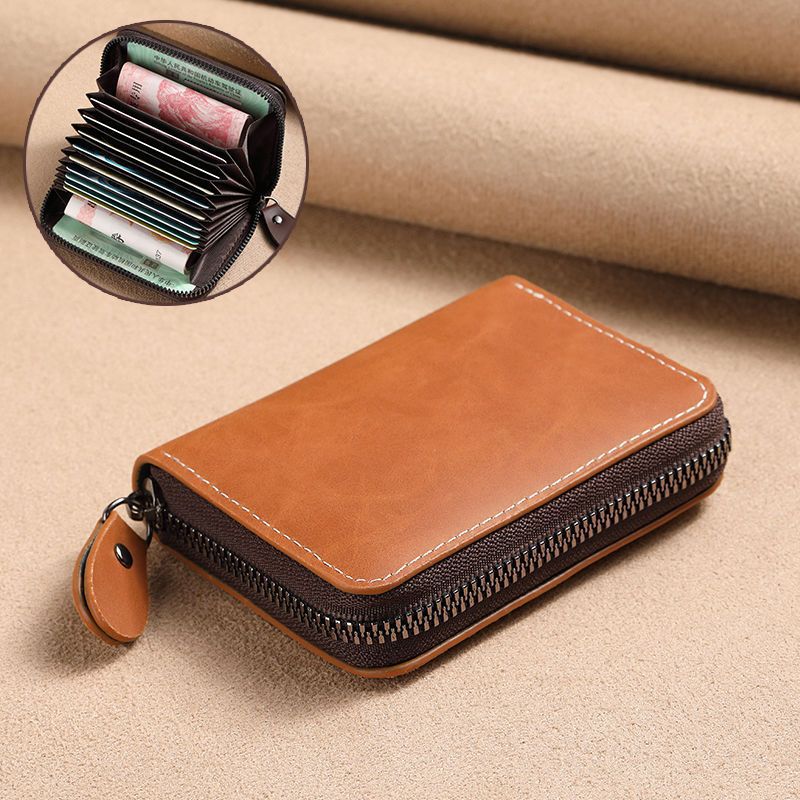 PVC Wallet with 11 Card Position Slots for Men and Women in Multiple Colors - card position