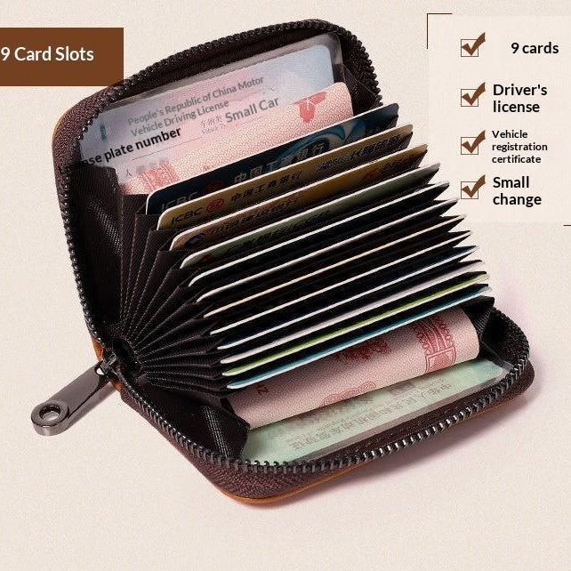 PVC Wallet with 11 Card Position Slots for Men and Women in Multiple Colors - card position