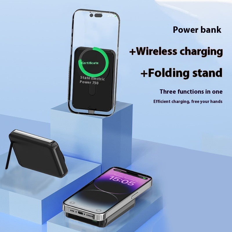 Qi2 Magnetic Wireless Power Bank with Creative Design and Various Colors - Teleplus qi2 magnetic wireless power bank