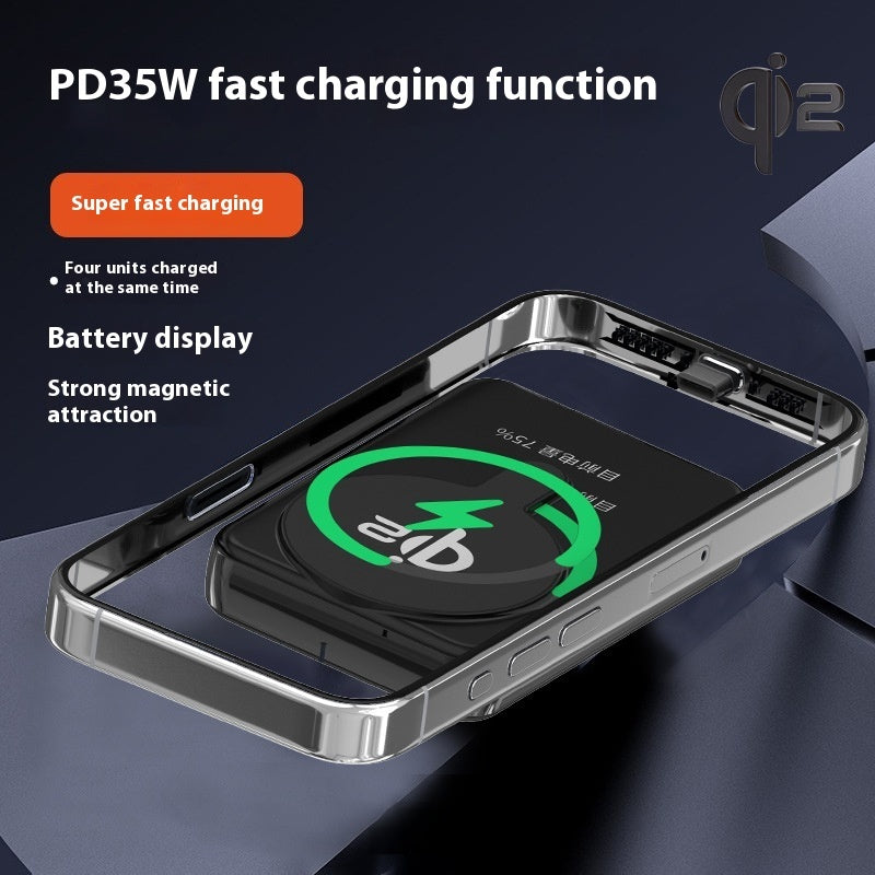 Qi2 Magnetic Wireless Power Bank with Creative Design and Various Colors - Teleplus qi2 magnetic wireless power bank