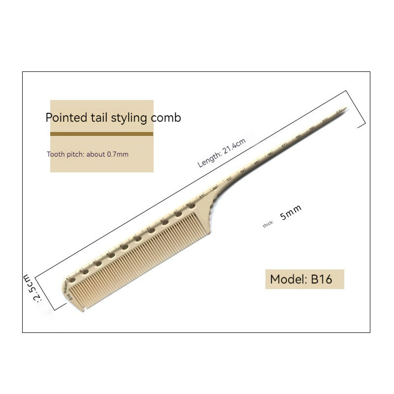 Quality Laser Scale Hair Comb for Accurate Measuring and Styling - Teleplus Precise quality laser scale hair comb
