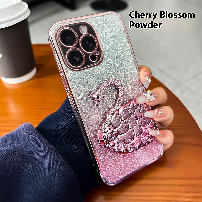 Quicksand Swan Bracket for iPhone 13 Pro Max in Gradient Colors - quicksand swan bracket phone pro max iphone13