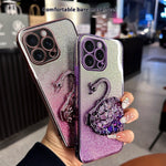 Quicksand Swan Bracket for iPhone 13 Pro Max in Gradient Colors - quicksand swan bracket phone pro max iphone13