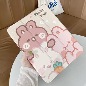 Rabbit Flat Tri-Fold Protective Case - Hop Into Style with Rabbit Flat Case for E-Readers