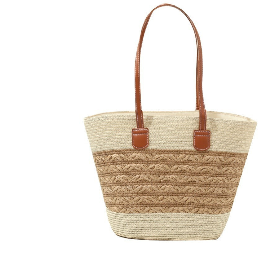 Raffia Woven Bag for South Korea Vacation and Style - south korea vacation style raffia woven bag
