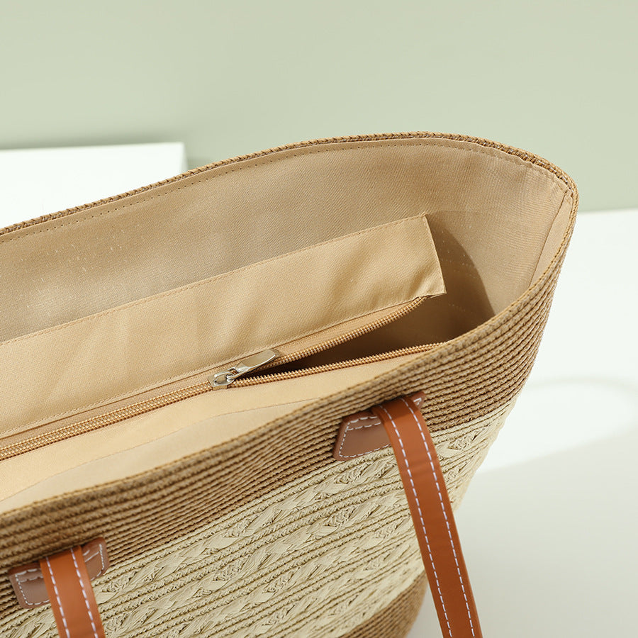 Raffia Woven Bag for South Korea Vacation and Style - south korea vacation style raffia woven bag
