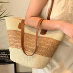 Raffia Woven Bag for South Korea Vacation and Style - south korea vacation style raffia woven bag
