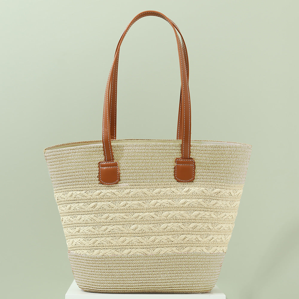 Raffia Woven Bag for South Korea Vacation and Style - south korea vacation style raffia woven bag