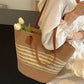 Raffia Woven Bag for South Korea Vacation and Style - south korea vacation style raffia woven bag
